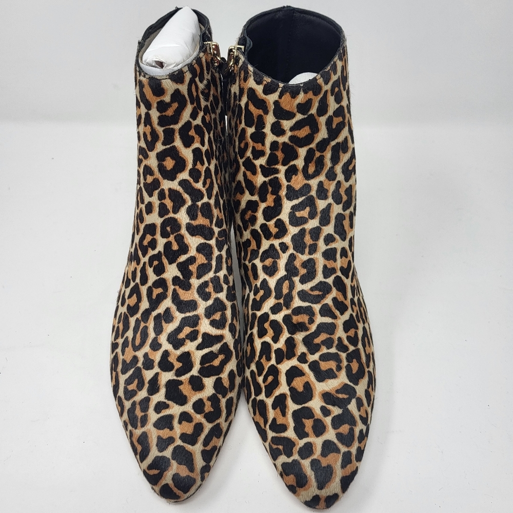 Kate Spade Sydney Leopard Print Calf Hair‎ Ankle Boots Booties 7.5 B - Picture 3 of 10